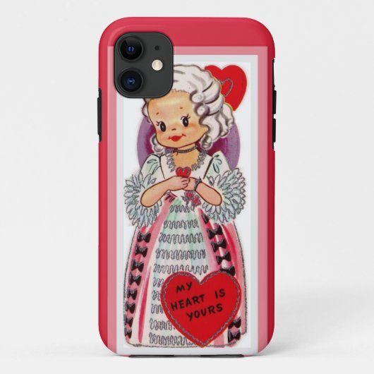 私のハートは貴女のバフランスのンタイン Case-Mate iPhoneケース (裏面)