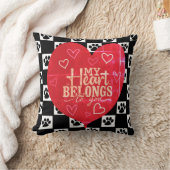 私のハートは貴方のポープリントだ クッション (ブランケット)