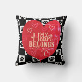 私のハートは貴方のポープリントだ クッション (裏面)