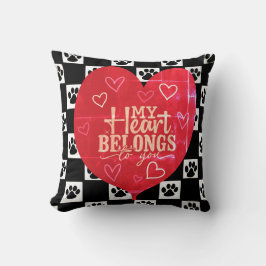 私のハートは貴方のポープリントだ クッション