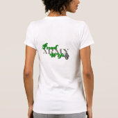 私のハートは配置妻です Tシャツ (裏面)