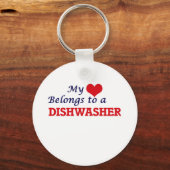 私のハートは食洗機 キーホルダー (正面)