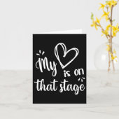 私のハートは、そのステージダンスママ母の日ダ カード (黄色い花)