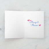 私のハートは |ハッピーアニバーサリー カード (内部)