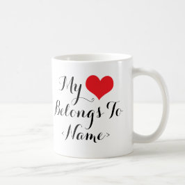私のハートは<Name>のもの コーヒーマグカップ