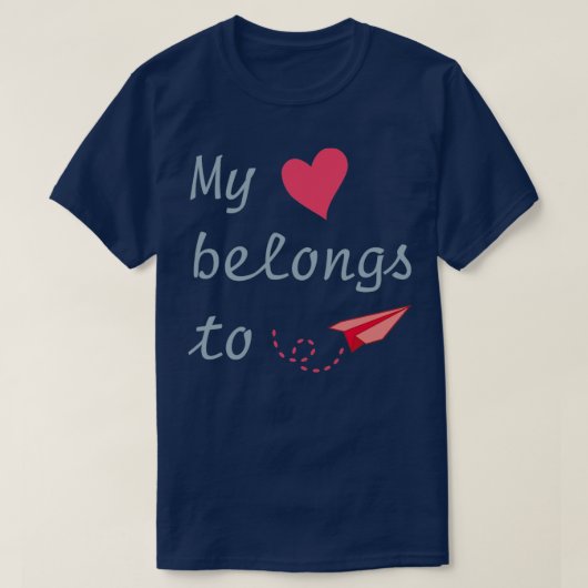 私のハートは Tシャツ (デザイン正面)