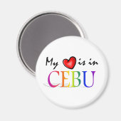 私のハートはCEBU冷凍機マグネットにある マグネット (正面/裏面)