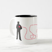 私のハートはCoastieに属します ツートーンマグカップ (正面左)