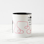 私のハートはCoastieに属します ツートーンマグカップ (中央)