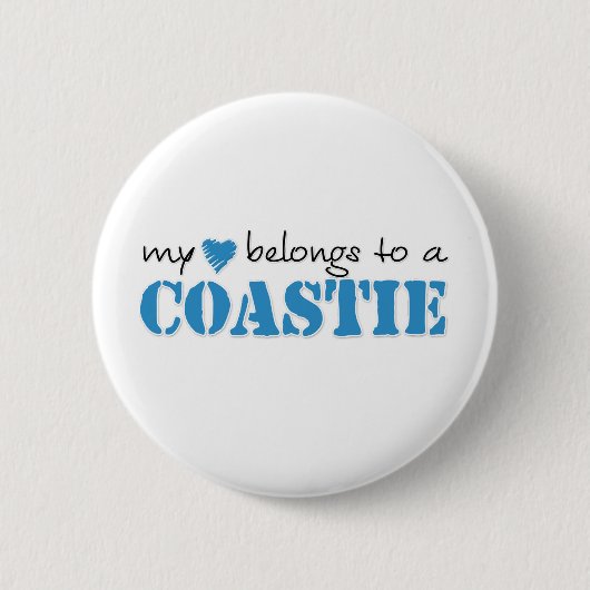 私のハートはCoastieに属します 缶バッジ (正面)