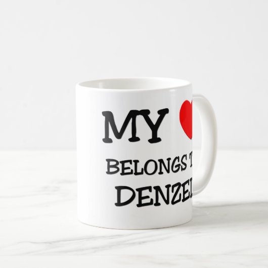 私のハートはDenzelに属します コーヒーマグカップ (正面右)