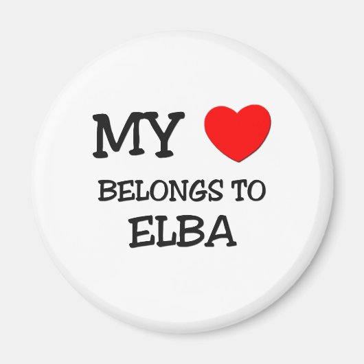 私のハートはELBAのものだ マグネット (正面)