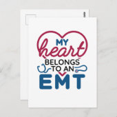 私のハートはEMT EMS妻ガールフレンドに属している ポストカード (正面/裏面)