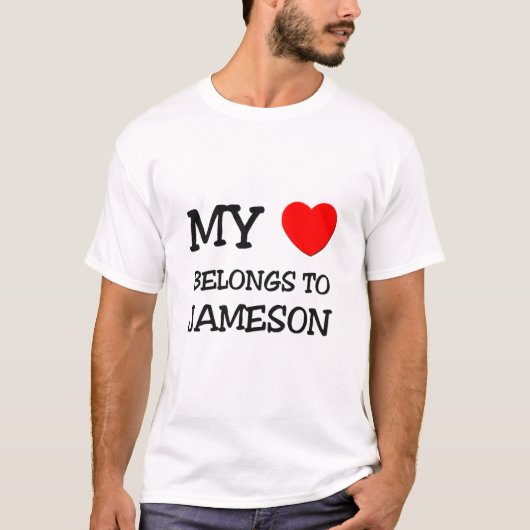 私のハートはJamesonに属します Tシャツ (正面)