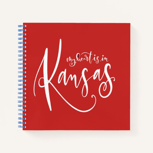 私のハートはKansas Notebookにあります ノートブック (正面)