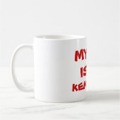 私のハートはKENOSHAにあります コーヒーマグカップ (左)