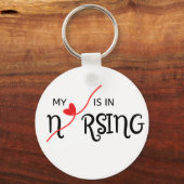 私のハートはNursing Keychain キーホルダー (裏面)