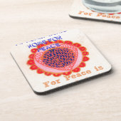 私のハートはPeace.pngのために家に帰る コースター (左側)