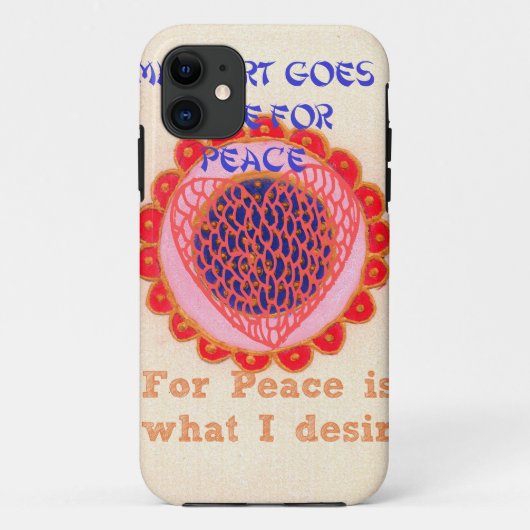 私のハートはPeace.pngのために家に帰る Case-Mate iPhoneケース (裏面)