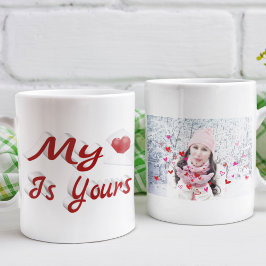 私のハートはYour Valentines Day写真 コーヒーマグカップ