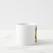 私のハートひまわり引用文 エスプレッソカップ (正面)