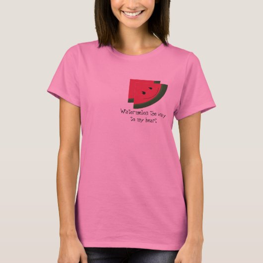 私のハートへのスイカ Tシャツ (正面)