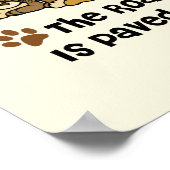 私のハートへの道は足跡が舗装されている ポスター (角)