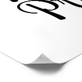 私のハートへの道は足跡が舗装されている ポスター (角)