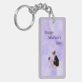 私のハートへの鍵:母の愛の瞬間 キーホルダー (正面左)