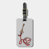 私のハートへの鍵～赤 ラゲッジタグ (正面縦)