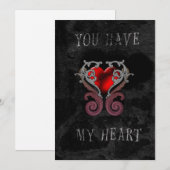 私のハートをあなたに(赤) シーズンカード (正面/裏面)