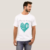 私のハートをニューメキシコに埋める Tシャツ (正面フル)