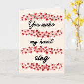 私のハートをバレンタインデーにする カード (黄色い花)
