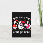 私のハートをホンキトンクに Funny Silly バレンタインにしよう カード (正面)