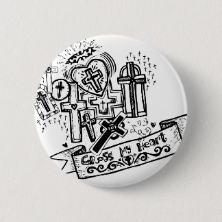 私のハートを交差させて下さい! ボタンの眼識 缶バッジ