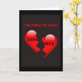 私のハートを壊した。 カード (黄色い花)