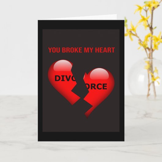 私のハートを壊した。 カード (黄色い花)