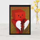 私のハートを壊した。 カード (黄色い花)