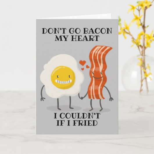 私のハートを壊して行かない私はフライもしドできなかった カード (黄色い花)