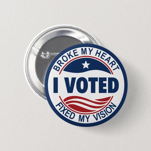 私のハートを壊して視力を取り戻した 缶バッジ (正面&裏面)