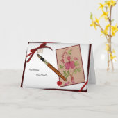 私のハートを壊しました カード (黄色い花)