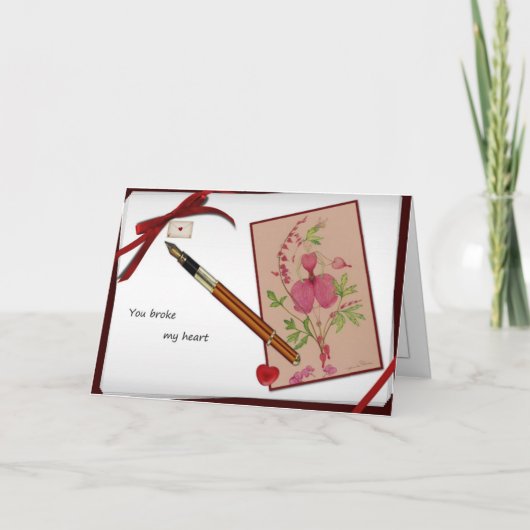 私のハートを壊しました カード (正面)