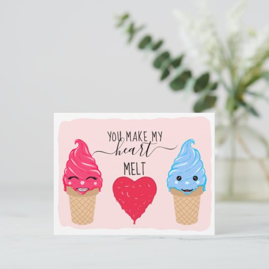 私のハートを溶かすバレンタインデー シーズンポストカード (スタンド正面)