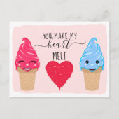 私のハートを溶かすバレンタインデー シーズンポストカード (正面)