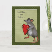 私のハートを盗みました: マウス: のユーモアおもしろい シーズンカード (正面)