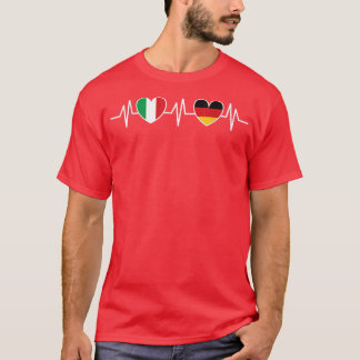私のハートイタリアンビートとドイツ語10782461 Tシャツ