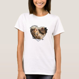 私のハートカスタマイズは猫Tシャツだ Tシャツ