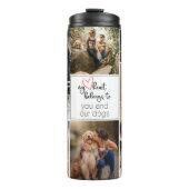 私のハートカスタムは10写真テンプレートだ タンブラー (正面)