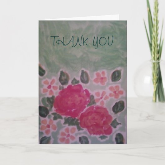 私のハートカードの下から サンキューカード (正面)