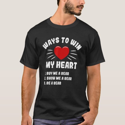 私のハートクマ動物のミームユーモアAnimaを獲得する方法 Tシャツ (正面)